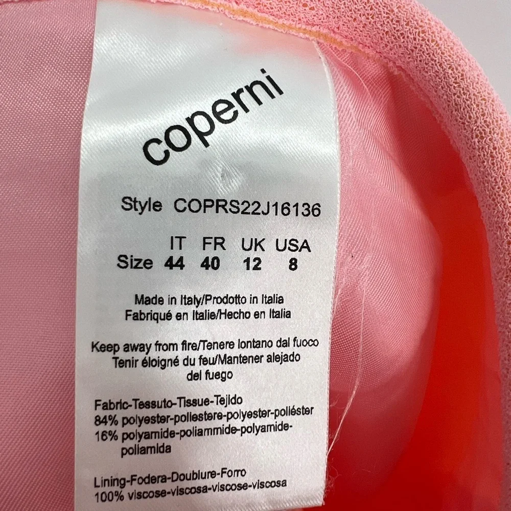 Coperni Trompe L’oeil Cady High Waisted Mini Skirt In Pink